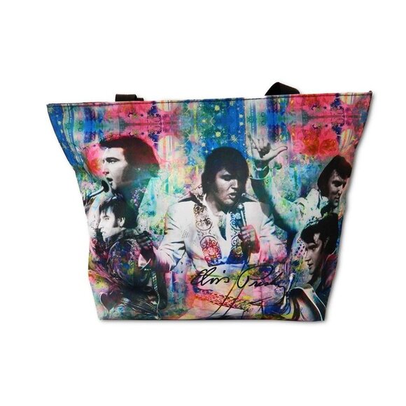 New Collage Photos Elvis Presley Tote Bag Large Shoulder Shopping Handbag Gift - Picture 1 of 3